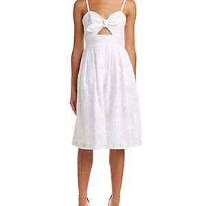 Anthropologie Hutch White Eyelet Midi Dress